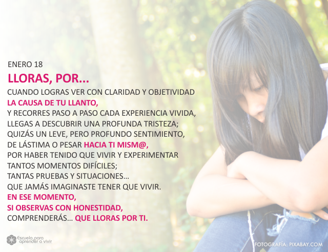 Lloras, por...